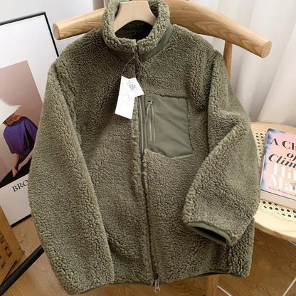 Herren Steppjacke Modern Reißverschluss Tasche
