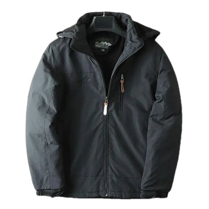 Herren Winterjacke Fleece Isoliert Kapuze