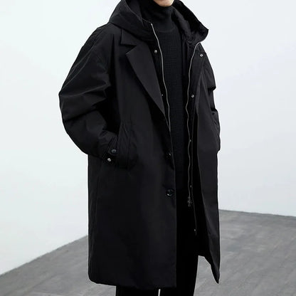 Herren Parka Oversize Winddicht