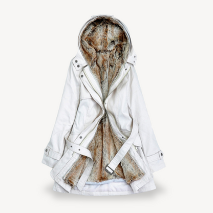 Damen Parka Jack Winter Warm Kunstfell