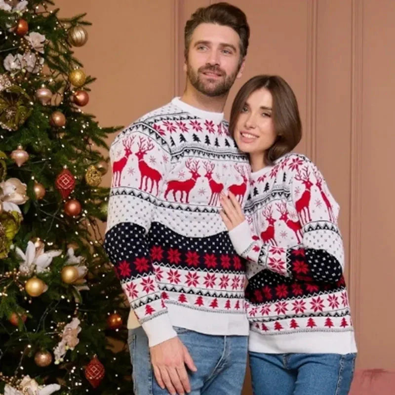 Weihnachts-Sweater Langarm Festlich