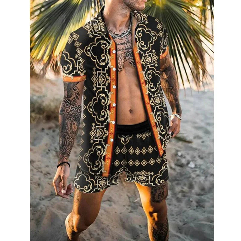 Kurzarm Herren Set Zweiteilig Sommer