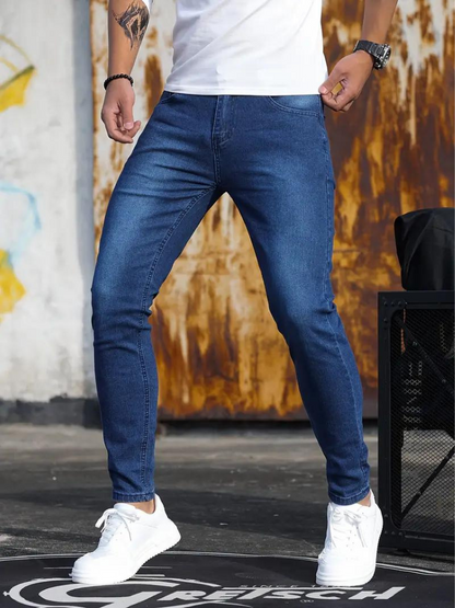 Moderne Skinny Jeans Herren Slim Fit
