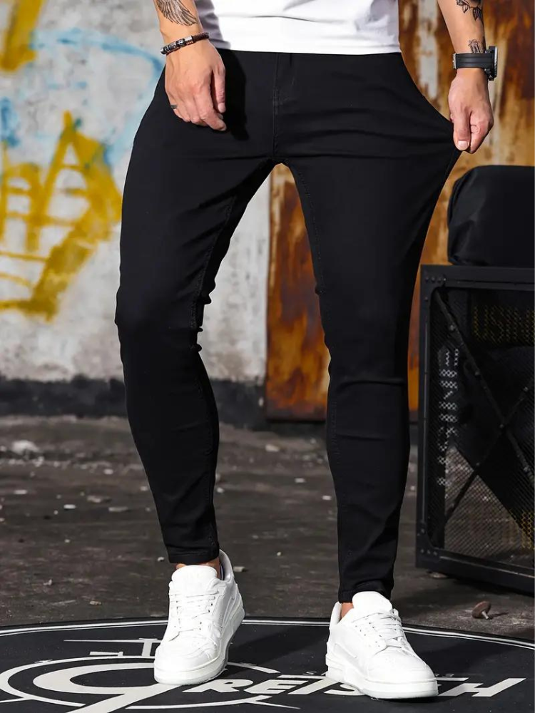 Moderne Skinny Jeans Herren Slim Fit