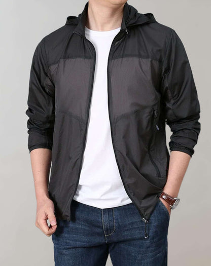 Zweifarbige Winterjacke Modern Warm
