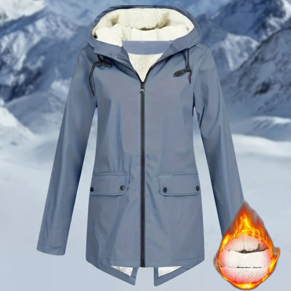 Wasserdichte Regenjacke mit Kordelzug