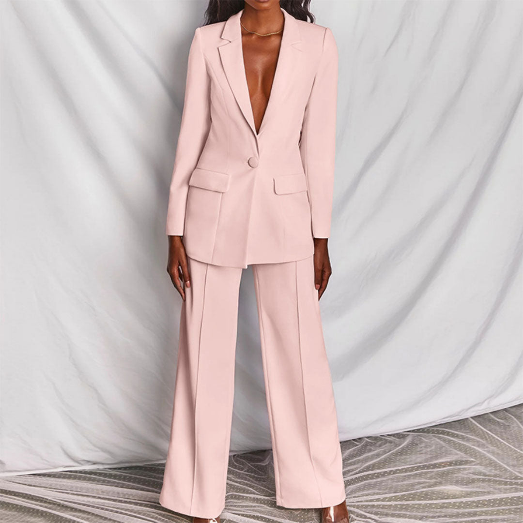 Elegantes Damenanzug Set Blazer und Hose