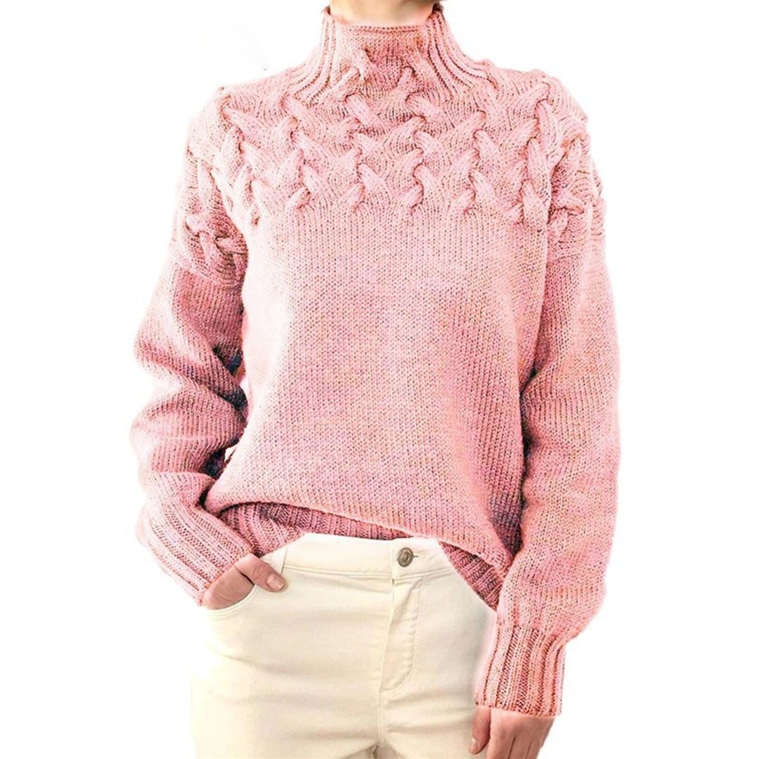 Stilvoller Pullover mit Rollkragen Design