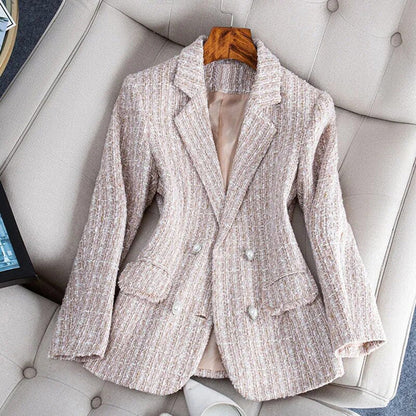 Eleganter Damen Blazer Tweed Design