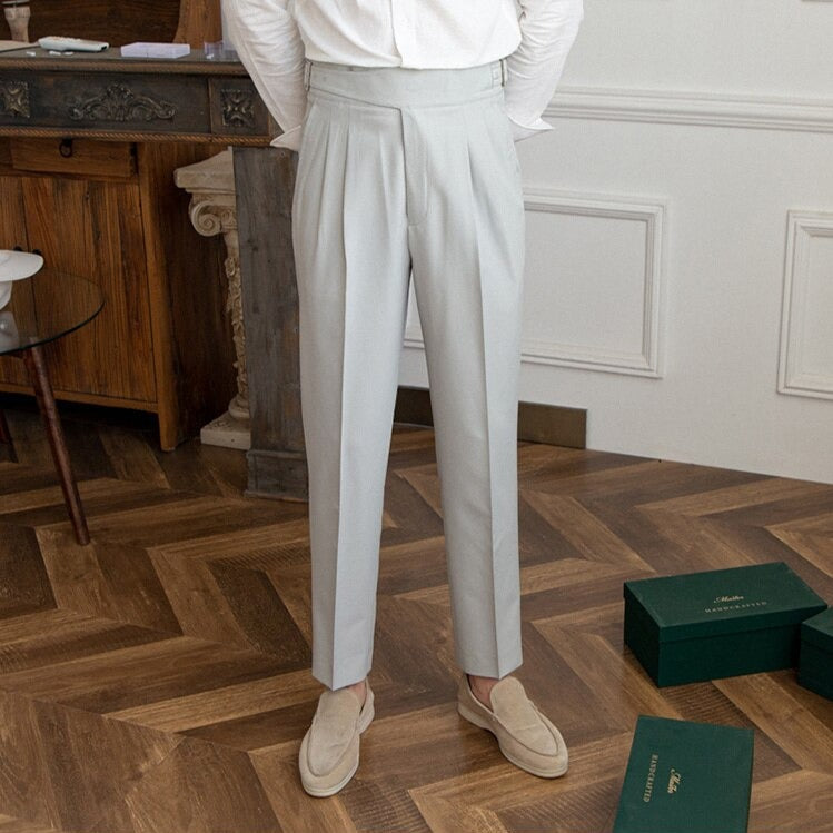 Elegante Herren Plissee Hose Modern Design
