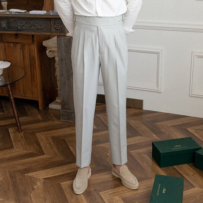 Elegante Herren Plissee Hose Modern Design