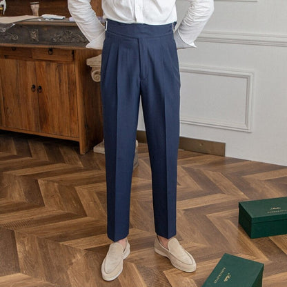 Elegante Herren Plissee Hose Modern Design - IdealeKleiden