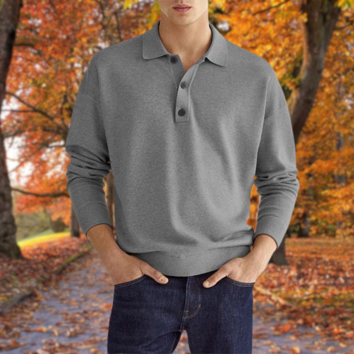 Herren Polo Pullover Klassisch Modern