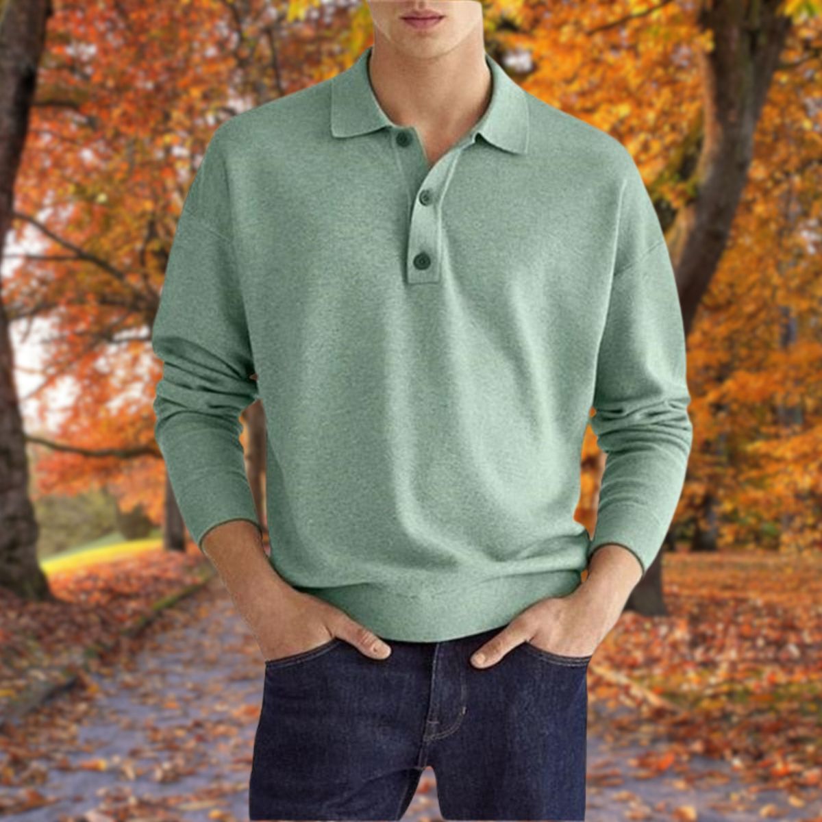 Herren Polo Pullover Klassisch Modern - IdealeKleiden