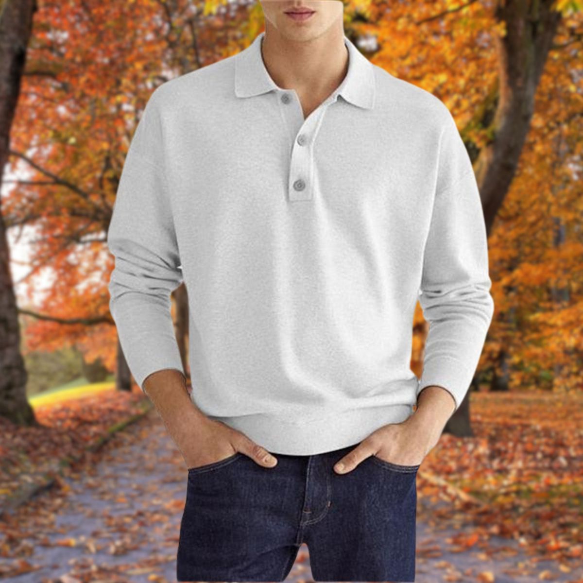 Herren Polo Pullover Klassisch Modern