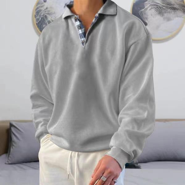 Polo Pullover Herren Lockere Passform Kragen