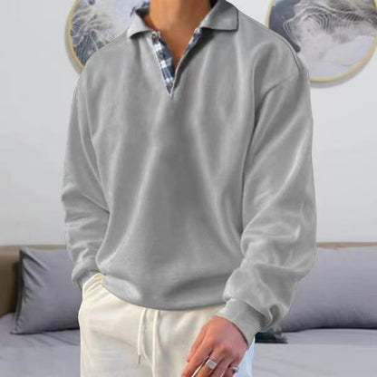 Polo Pullover Herren Lockere Passform Kragen