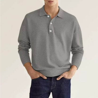 Herren Polo Pullover Klassisch Mit Kragen