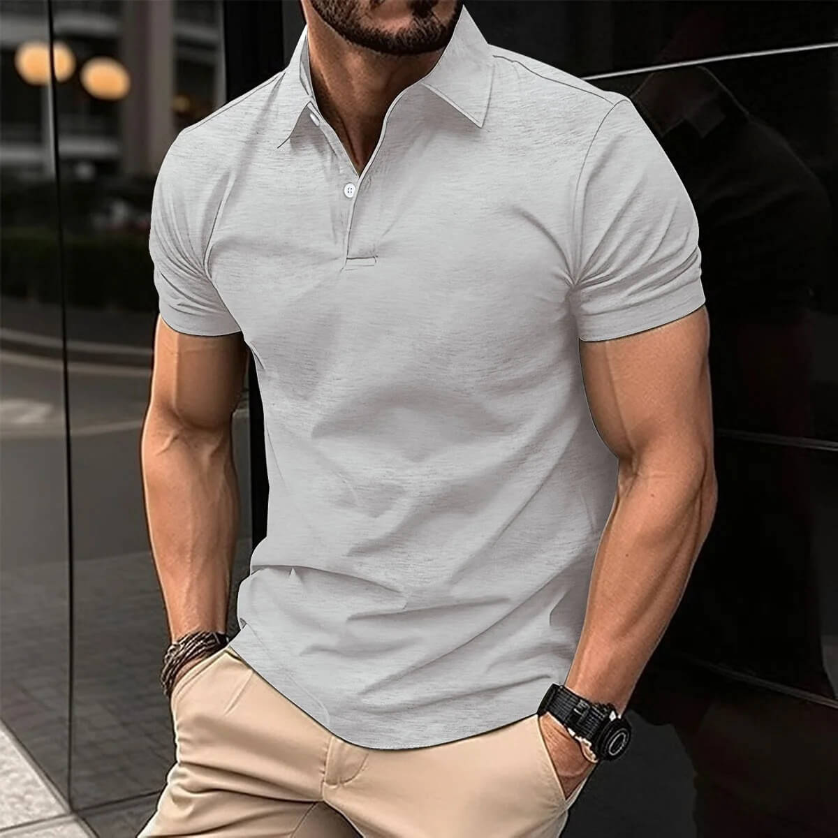 Herren Polo Shirt Kurzarm Modern Style