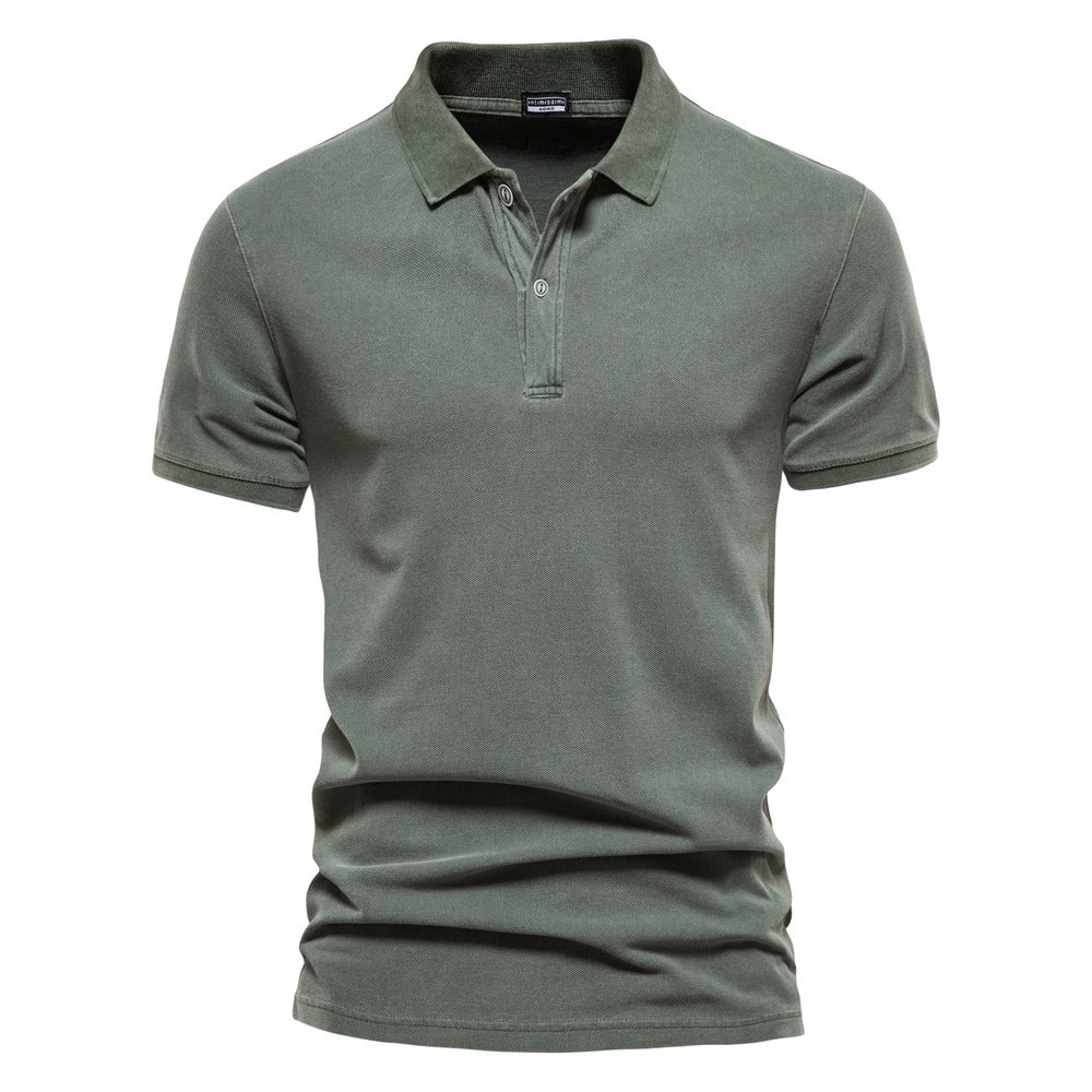 Herren Polo-Shirt Kurzarm Elegante Optik - IdealeKleiden