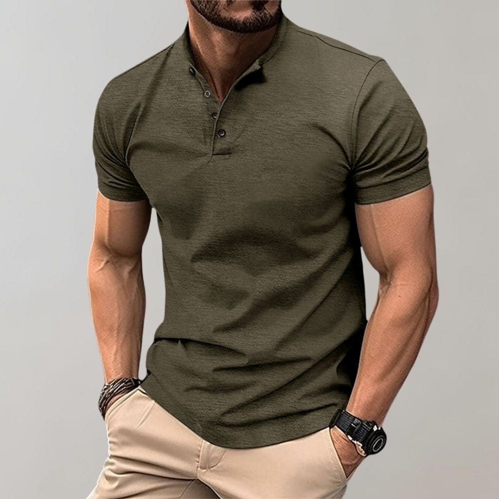 Herren Polo Shirt Kurzarm Einfarbig