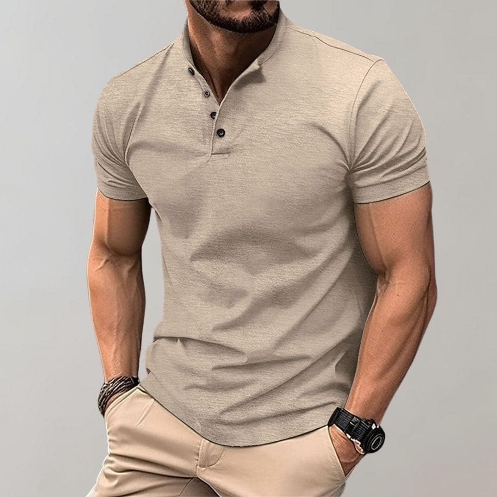 Herren Polo Shirt Kurzarm Einfarbig