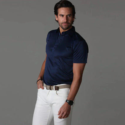 Herren Poloshirt Kurzarm Elegant