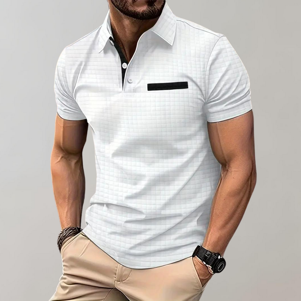 Herren Poloshirt Sommer Leicht Modern - IdealeKleiden