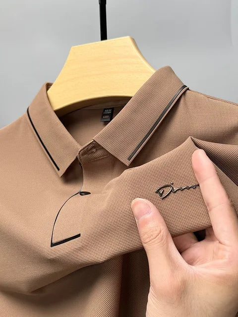 Herren Poloshirt Kurzarm Knöpfe Modern