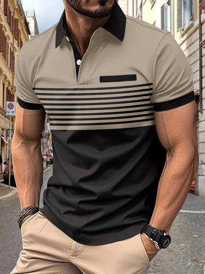 Herren Polohemd Kurzarm Elegantes Design
