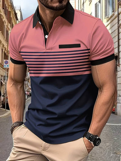 Herren Polohemd Kurzarm Elegantes Design