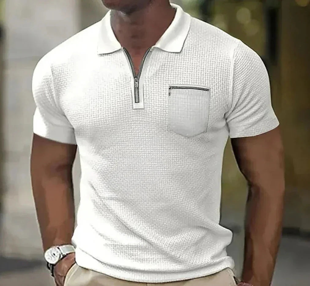 Herren Polohemd Kurzarm Eleganz