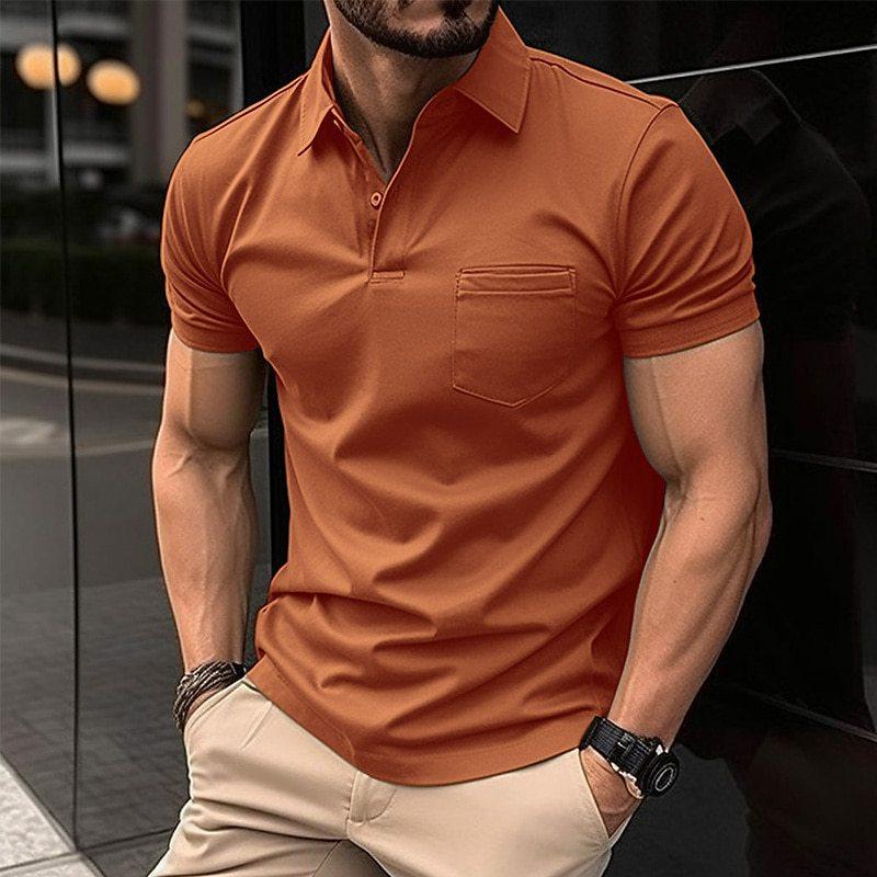 Herren Poloshirt Kurzarm mit Brusttasche
