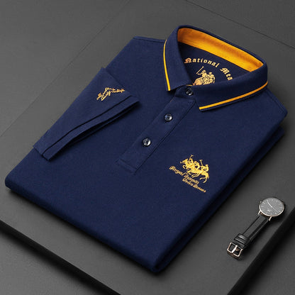 Herren Poloshirt Klassisch Knopfleiste