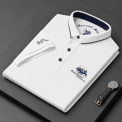 Herren Poloshirt Klassisch Knopfleiste
