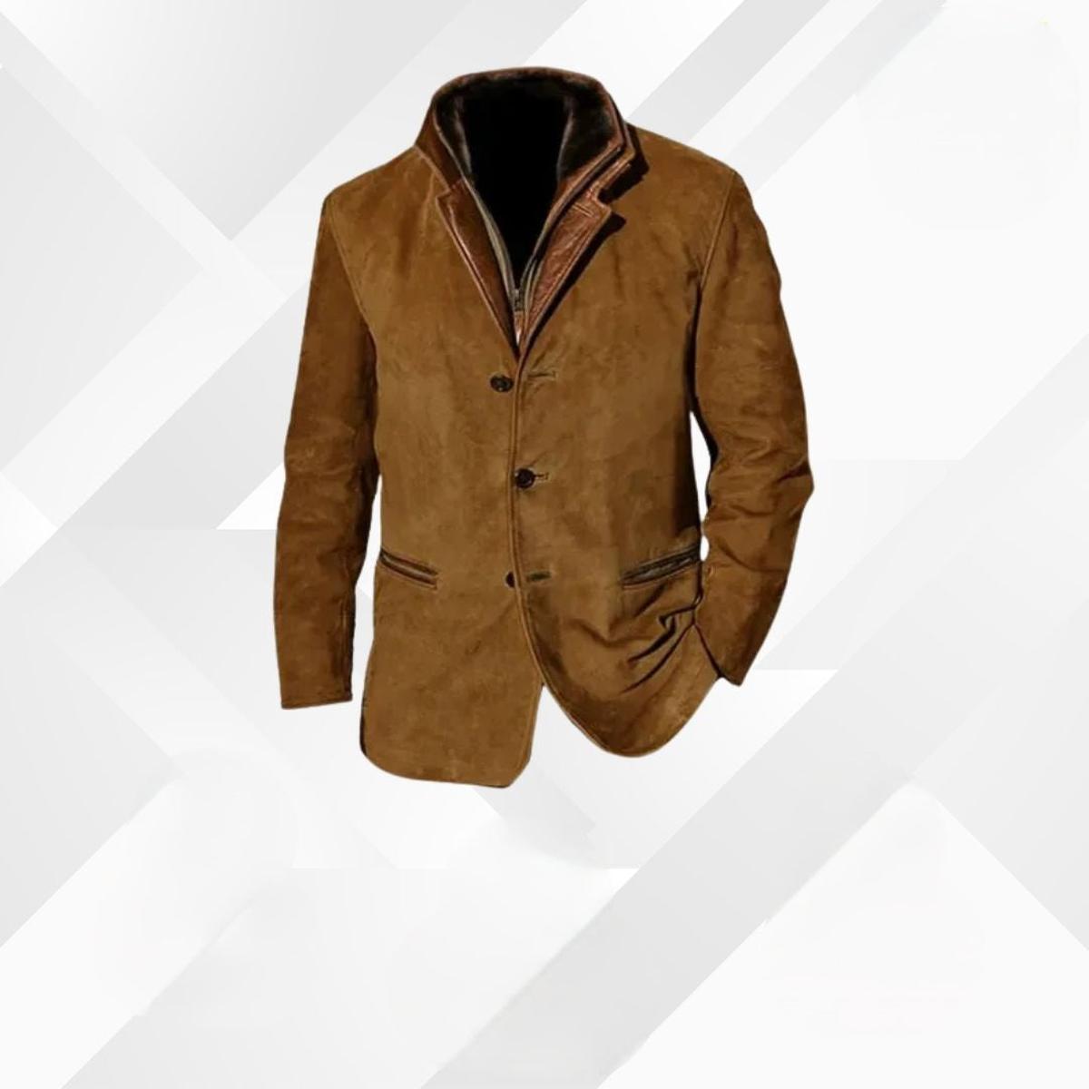 Herren Jacke Klassisch Elegant mit Knöpfen