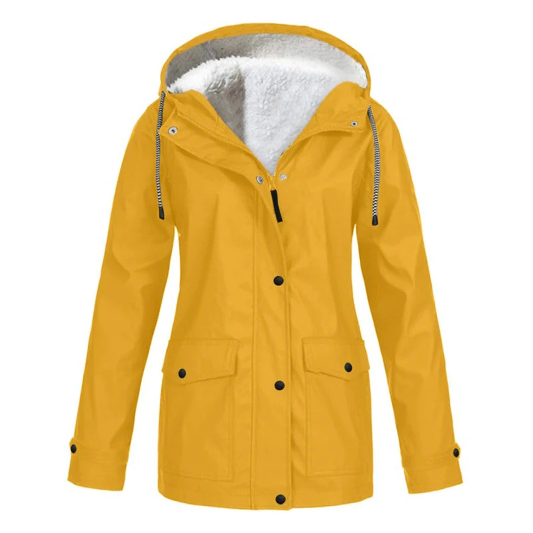 Winterjacke Damen Warm Elegant Schwarz