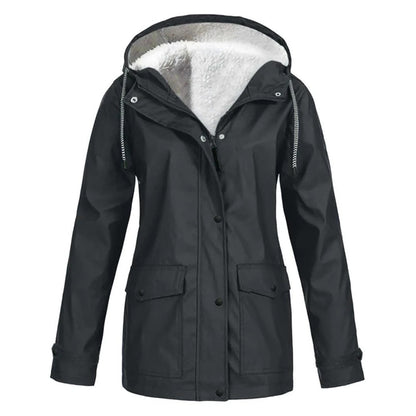 Winterjacke Damen Warm Elegant Schwarz