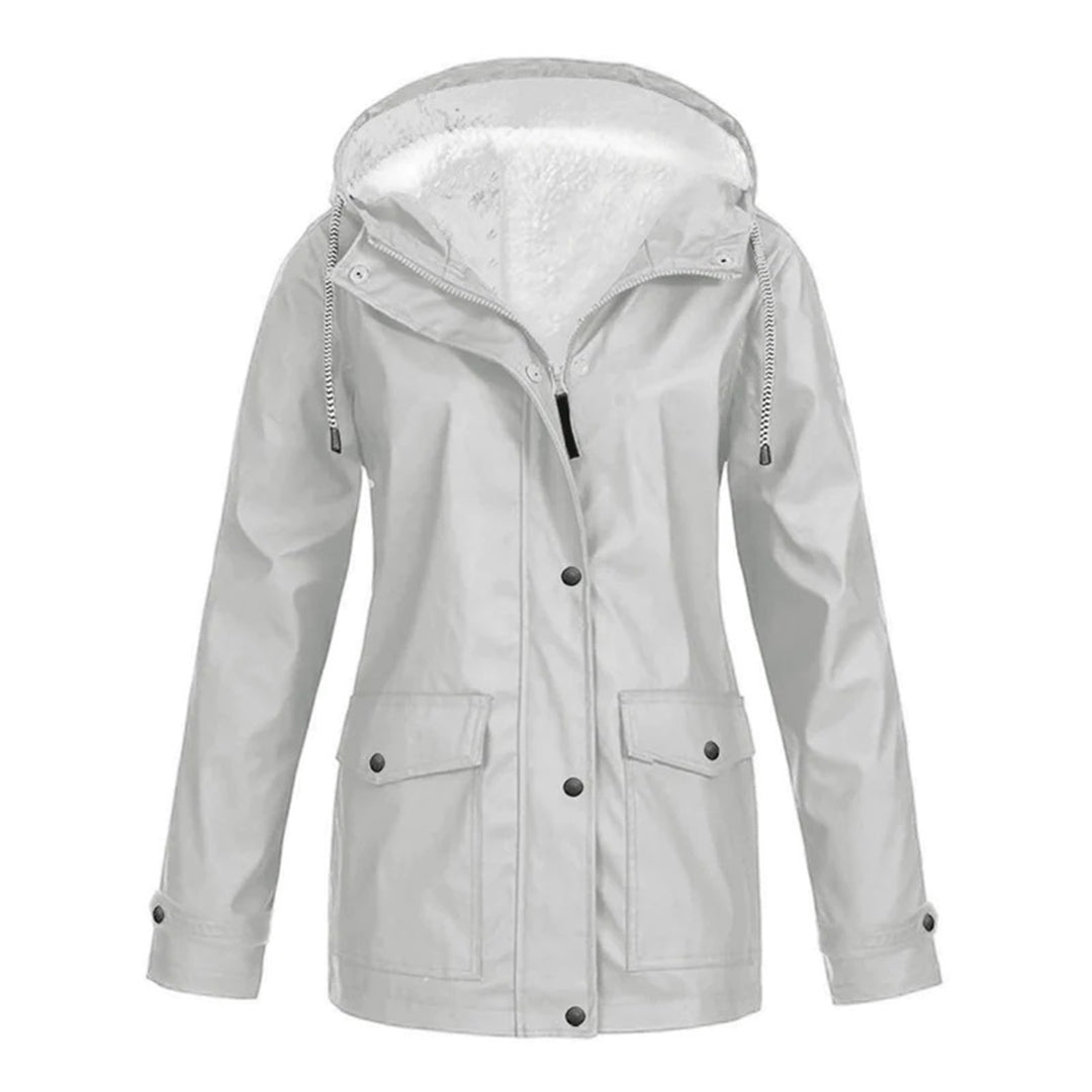 Winterjacke Damen Warm Elegant Schwarz