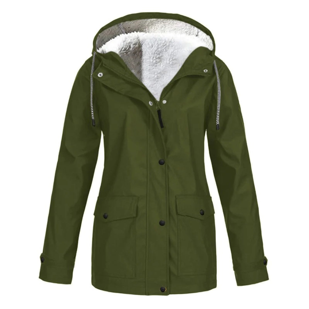 Winterjacke Damen Warm Elegant Schwarz