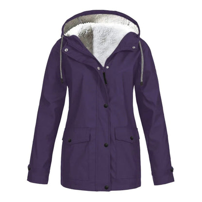 Winterjacke Damen Warm Elegant Schwarz