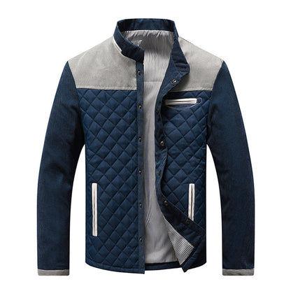 Herren Steppjacke Warm Mit Reißverschluss