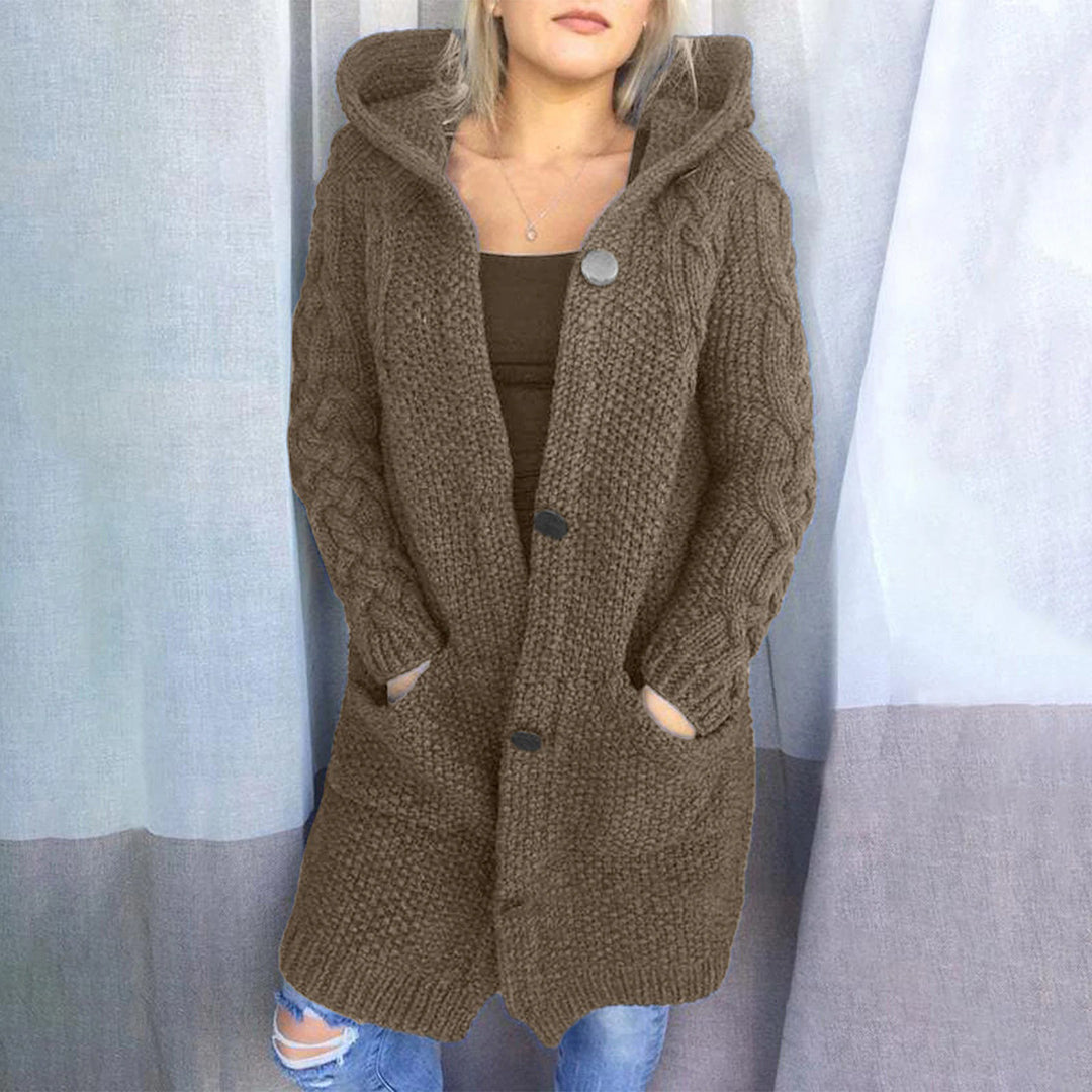Kapuzenmantel Lässig Winter Trend