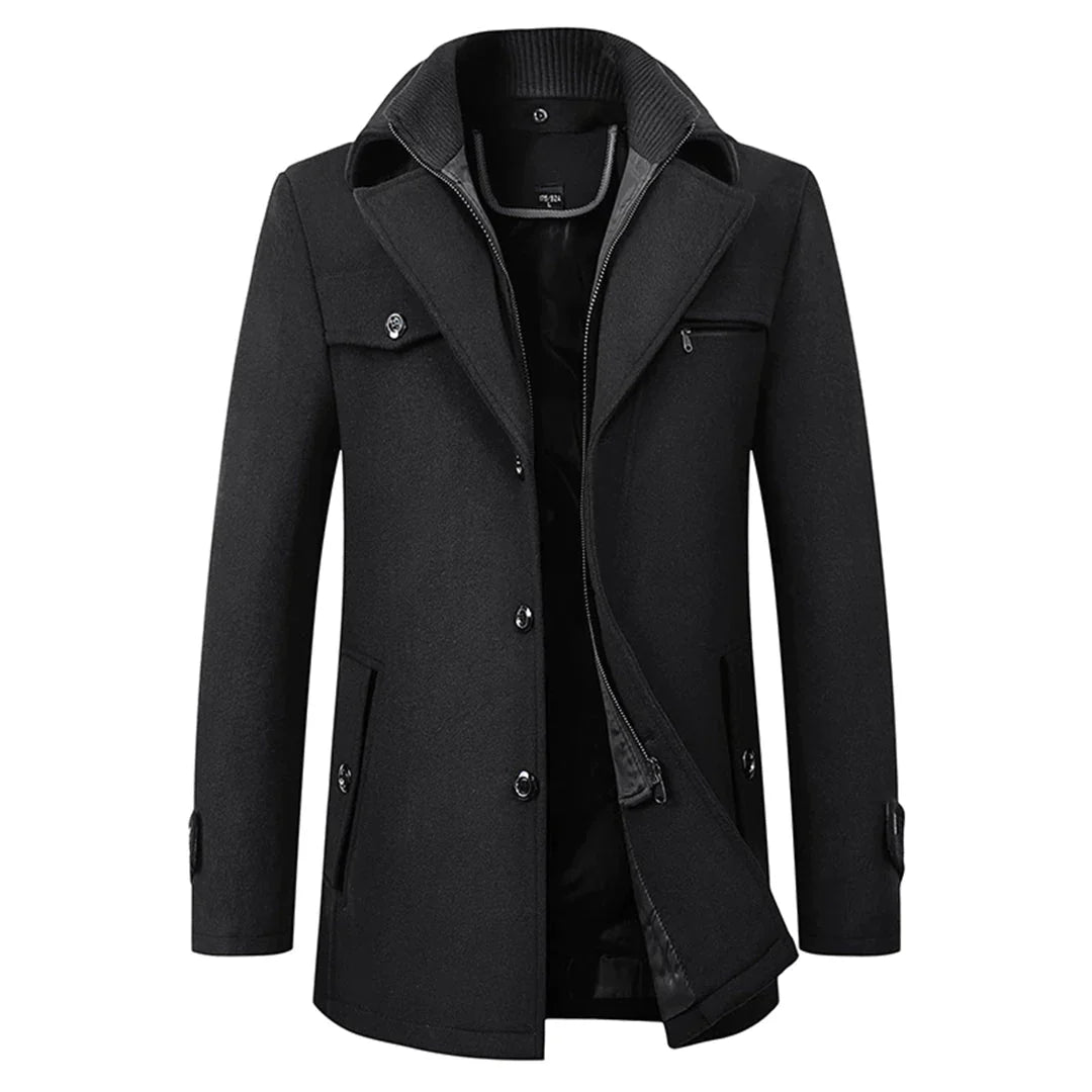 Eleganter Wintermantel Premium Qualität - IdealeKleiden