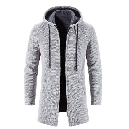 Herren Winterjacke Mit Kapuze Warm Isoliert
