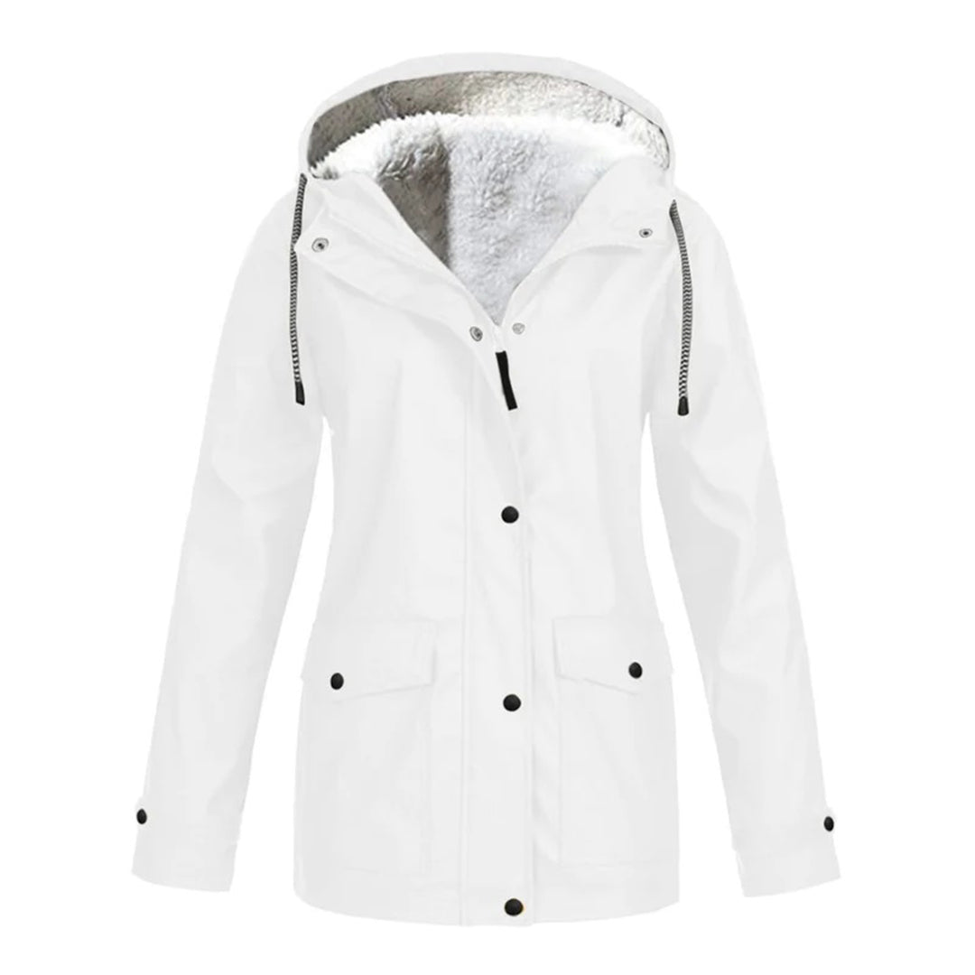 Winterjacke Damen Warm Elegant Schwarz