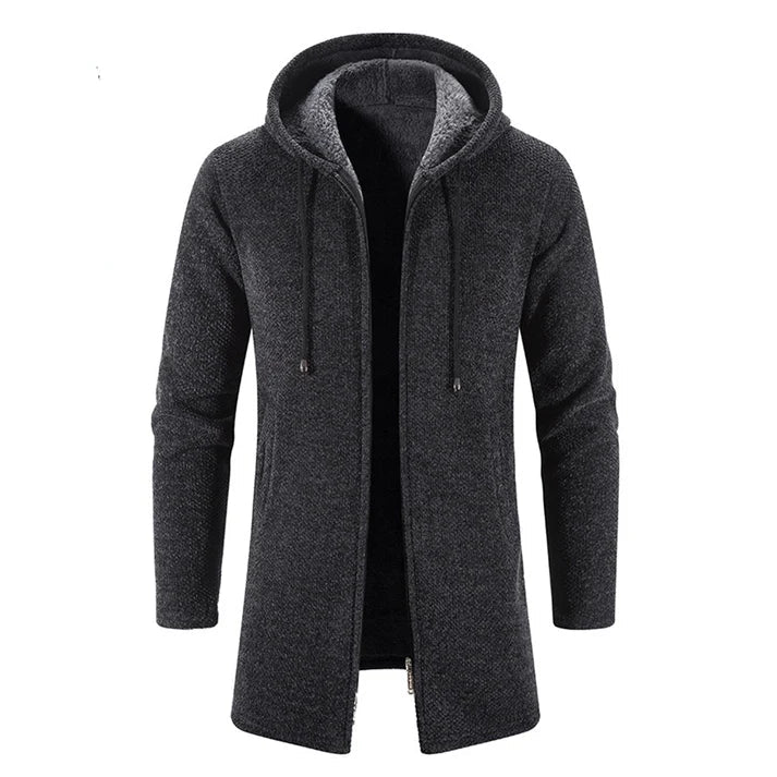 Herren Winterjacke Mit Kapuze Warm Isoliert