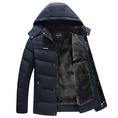 Herren Wintermantel Warm Verarbeitet