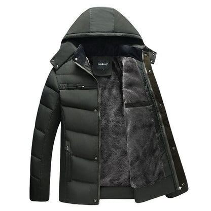 Herren Wintermantel Warm Verarbeitet