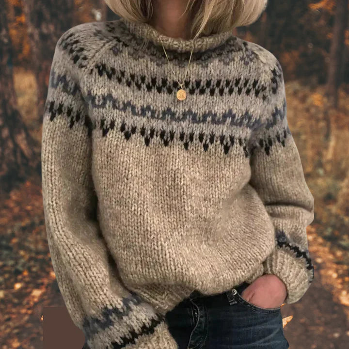 Damen Strickpullover Nordic Chic